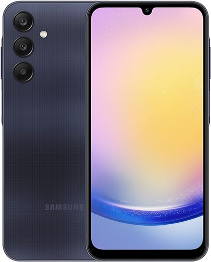 SAMSUNG Galaxy A25 5G A Series Cell Phone, 128GB Unlocked Android Smartphone, AMOLED Display, Advanced Triple Camera System, Expandable Storage, Stereo Speakers,US Version,2024,Black